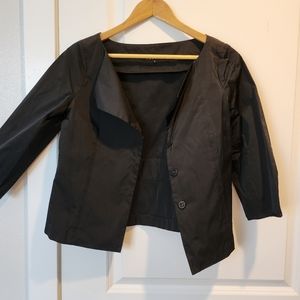 Theory cropped black jacket